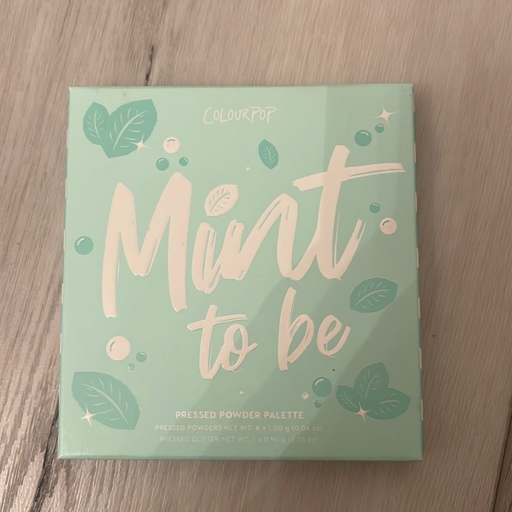 Colourpop Mint To Be eyeshadow palette
